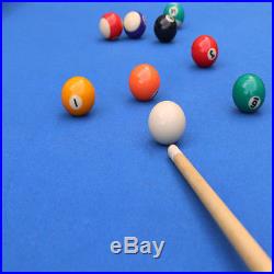 55 Billiards Pool Table Top Folding Game Room Balls Cues Board Billiards Set