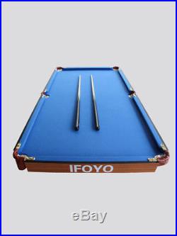 55 Folding Billiard Table Space Saving Pool Table Play with Balls Set cues
