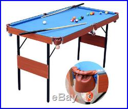 55 Folding Pool Snooker Game Table Billiard With Accessories Kids Xmas Gift