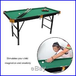 55'' Mini Foldable Pool Table Portable Billiard Table Full Set with Balls FH01 US