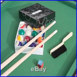 55'' Mini Foldable Pool Table Portable Billiard Table Full Set with Balls FH01 US