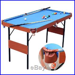55'' Miniature Tabletop Pool Table Legs Billiard Mini Compact Game Sport Device