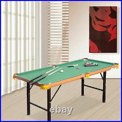 55'' Portable Folding Billiards Table Game Pool Table Kids Adults accessories