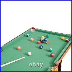 55'' Portable Folding Billiards Table Game Pool Table Kids Adults accessories