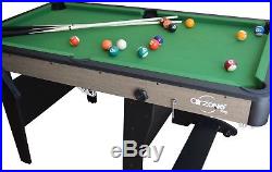 5' Folding Home Pool Table Set Game Room Space Saving Billiard withAccessories NEW