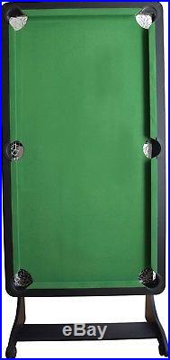 5' Folding Home Pool Table Set Game Room Space Saving Billiard withAccessories NEW