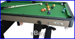 5 Foot Folding Billiard Pool Table Cues Balls Home Game Room Playing Kids Games