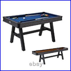 60 Arcade Billiard Compact Design Pool Table With Accessories For Small Spaces