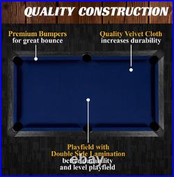 60 Arcade Billiard Compact Design Pool Table with Accessories for Small Spaces