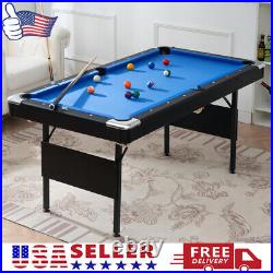 66x35'' Foldable Pool Table Billiard Desk Indoor Game Cue Ball for Childrens