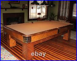 $6,000 1930s Brunswick Balke Collender Monarch 9 Pool Table
