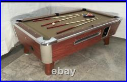 6 1/2' Valley Commercial Coin-op Pool Table Model Zd-4 New Red Cloth
