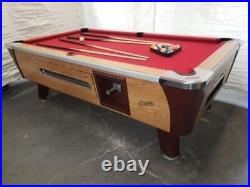6 1/2 or 7' Dynamo COMMERCIAL COIN-OP POOL TABLE YOUR CHOICE OF NEW COLOR CLOTH