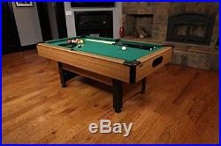 6.5 Billiard Pool Table Includes 2 Cues Set of Billiard Balls Triangle &Chalk