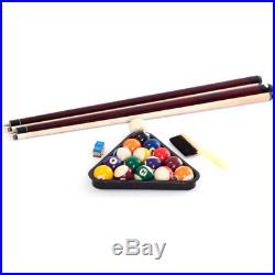 6-ft Deluxe Red Folding Billiard Pool Table with Complete Accessories by GSE