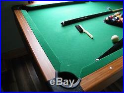 6 ft Slate Pool Table Wood Finish (LOCAL PICK UP)