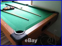 6 ft Slate Pool Table Wood Finish (LOCAL PICK UP)
