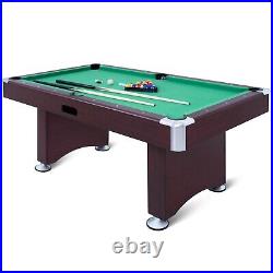 6ft Billiard Table Bar Size Pool Table Heavy Duty Family Game Room Man Cave Kids
