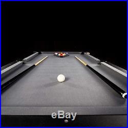 7.5 Ft Pool Table Billiard Billiards Set Light Cues Balls Chalk Triangle Brush