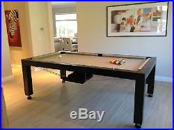 7' Convertible Pool Billiard Table (Slate) 3 in 1, dining/desk/game fusion table