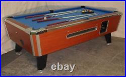 7' DYNAMO BLACK COIN-OP COMMERCIAL POOL TABLE With TITANIUM CLOTH avail 6.5' & 8