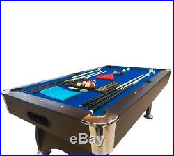 7' Feet Billiard Pool Table Snooker Full Set Accessories Game mod. Blue Sea