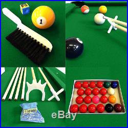 7' Feet Billiard Pool Table Snooker Full Set Accessories Game mod. Green Season
