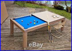 7' Outdoor Luxury Convertible Dining Pool Table Vision Billiards Free Shipping
