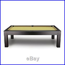 7' Penelope Slate Pool Table including Matching Dining Top in Walnut Finish