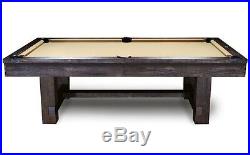 7' Reno Slate Pool Table with Rustic Antique Walnut Finish