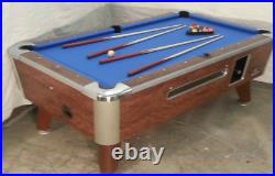 7' VALLEY Black Kat COMMERCIAL COIN-OP POOL TABLE NEW Black CLOTH