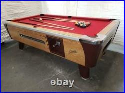 7' VALLEY COIN-OP POOL TABLE MODEL ZD7 With GREEN CLOTH ALSO AVAIL IN 6 1/2', 8