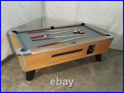 7' VALLEY COMMERCIAL COIN-OP POOL TABLE MODEL Black Cat NEW RED CLOTH