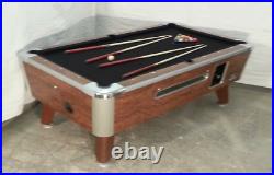 7' VALLEY COMMERCIAL COIN-OP POOL TABLE MODEL ZD-5 NEW Red CLOTH