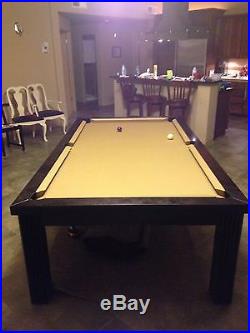 7' VISION CONVERTIBLE POOL BILLIARD TABLE dining / office fusion TOLEDO