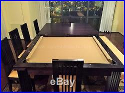 7' VISION CONVERTIBLE POOL BILLIARD TABLE dining / office fusion TOLEDO