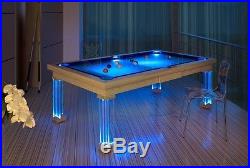 7' VISION CONVERTIBLE POOL BILLIARD TABLE dining / pool fusion MONACO