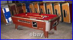 7' Valley Commercial Coin-op Pool Table Model Zd-4 New Cloth