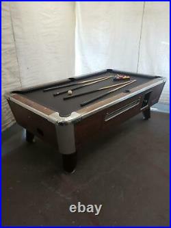 7' Valley Commercial Coin-op Pool Table Model Zd-5 New Charcoal Cloth
