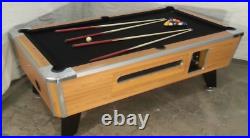 7' Valley Commercial Coin-op Pool Table Model Zd-5 New Charcoal Cloth