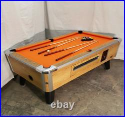 7' Valley Commercial Coin-op Pool Table Model Zd-6 New Orange Cloth