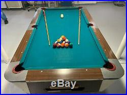 7' Valley Slate Top Vintage Pool Table