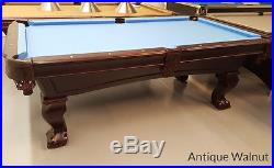 7 ft & 8 ft Lincoln Pool Table by IMPERIAL Billiard Tables Mahogany and Walnut
