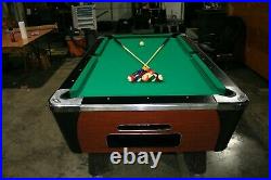 7 ft Arcade Pool Table New Cloth With Covered Rails Ready to Go
