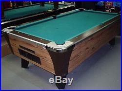 7 ft Arcade Pool Table Set on Free Play Come and Get it