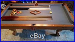 7 ft Brunswick Billards Table with Ball and Claw Legs