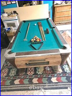 7' pool table Dynamo Coin Operated