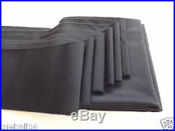 7ft BLACK High Qualty English POOL TABLES CLOTH SLATE & 6 CUSHIONS STRIPS