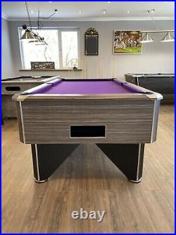 7ft FMF Tournament Pro Black Pub Style Slate Bed Pool Table Fast Delivery