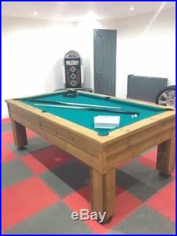 7ft Rustic Slim Slate Bed Pool Table delivery and install is FREE TO MOST OF UK